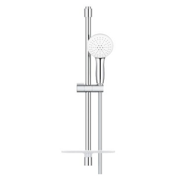 27926003 Tempesta 110 Душевой гарнитур, 2 режима струи, 13,5 л/мин, полочка, душевая штанга 600 мм, шланг 1750 мм, хром (замена 27926001) 27926003-1
