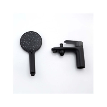 AQ1844MB НИКА смеситель врезной на борт ванны на 1 отв., матовый черный AQ1844MB-3