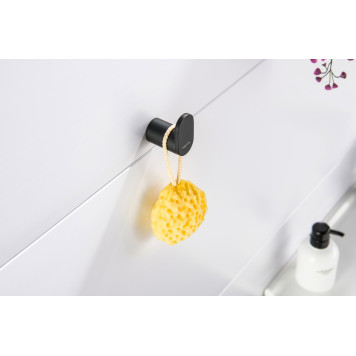 AQ4425MB ЛИРА крючок, матовый черный AQ4425MB-2