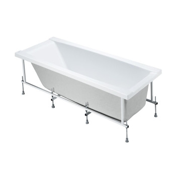 1.WH30.2.497 САНТОРИНИ 150 х70 ванна акриловая прямоугольная белая 1.WH30.2.497-2