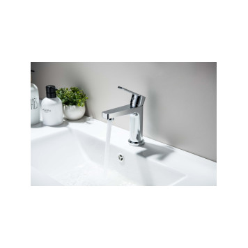 AQ1712CR ЛУГАНО смеситель для раковины 106 с гигиеническим ручным душем AQ1712CR-4