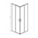 AQ ARI KV 08020BL Душевой уголок квадратный, двери раздвижные 800x800x2000 профиль черный, стекло прозрачное AQ ARI KV 08020BL