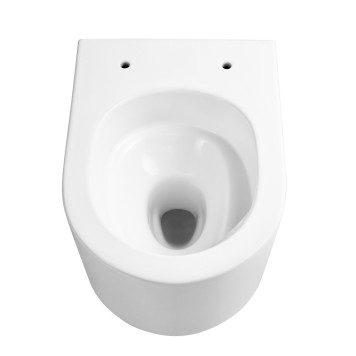 AQ2004T-00 МИЯ унитаз компакт подвесной безободковый 490370340мм,смыв TORNADO, тонкое сиденье с механизмом плавного закрывания, крепеж AQ2004T-00-1