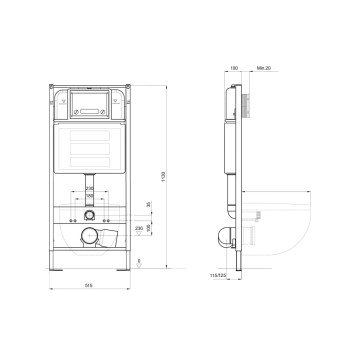 SET AQUATEK АЛЬТАИР cm-043 4в1 (рама AQUATEK INS-0000025 +крепление KKI-0000002 +кнопка KDI-0000043 +унитаз AQ1980-00 +тонкое сиденье с механиз) SET AQUATEK АЛЬТАИР cm-043 4в1-3