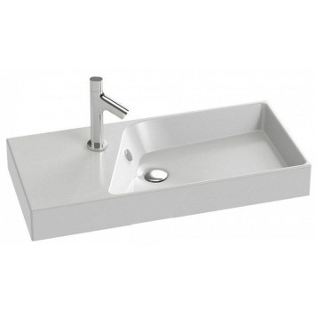 RYTHMIK EXP112-00 Подвесная раковина-столешница Ш80Г37 см. Одно отверстие для смесителя. EXP112-00-5