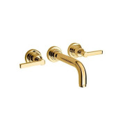 Nicolazzi Mac Kinley 05 Смеситель встраиаемый для раковины на 3 отверстия, с встр. частью, излив:190мм, цвет:  золото. 2207GO29