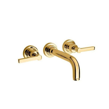 Nicolazzi Mac Kinley 05 Смеситель встраиаемый для раковины на 3 отверстия, с встр. частью, излив:190мм, цвет: золото