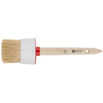 Кисть круглая, натуральная светлая щетина №22 (70 мм)