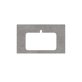 Kerama Marazzi Столешница из керамогранита для встраиваемых раковин сверху Фондамента 80см, с 1 отв., цвет: серый натуральный. PL2.DL500920R\80