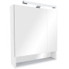 Roca The Gap Original Зеркальный шкаф 70x12.9x85см, с LED-светильником, блоком с розеткой, цвет: белый. Z.RU93.0.288.6