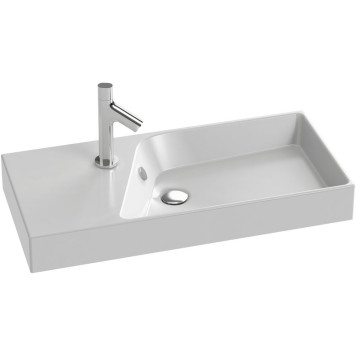 RYTHMIK EXP112-00 Подвесная раковина-столешница Ш80Г37 см. Одно отверстие для смесителя. EXP112-00