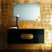 Eurolegno Glamour  раковина моноблок, с 1 отв., цвет: золото. CRG502V1R1206 fog.oro