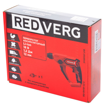 Перфоратор аккумуляторный REDVERG RD-RH18-12/U (без акк, без з/у)-10