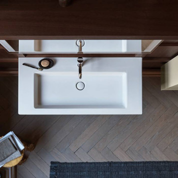 Duravit White Tulip Раковина накладная 105х49см, с переливом, с 1 отв., цвет: белый-8