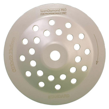 Чашка алмазная двухрядная TeamDiamond Pro STANDARD 230 мм-1