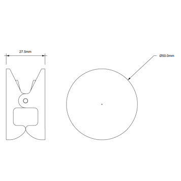 Decor Walther Pinch R/M Крючок/зажим, цвет: хром. 0907400-1
