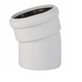 Отвод, Ostendorf, Skolan Safe, SKB, 15°, 110, PP-MD, цвет-RAL 7035 светло-серый