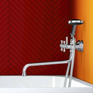 D6095000 Смеситель для ванны/душа с душ.гарнитуром-2