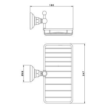 Nicolazzi Accessori Мыльница подвесная, цвет: бронза-1