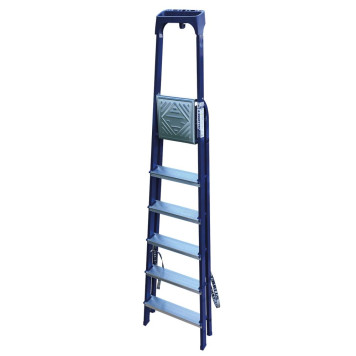 Стремянка Алюмет 6 ступеней стальная с пластиковым органайзером-3