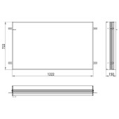 Emco Asis prime Встраиваемая рама для зеркального шкафа, 122.2xH72.2см. 9497 000 13