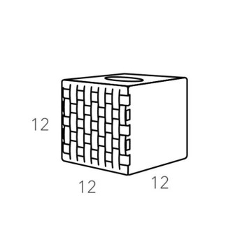 ADJ Салфетница, 12х12хH12 см., цвет: черный/серый-1