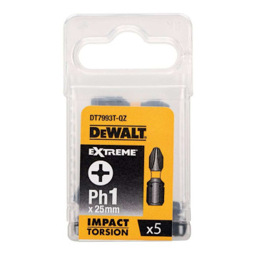 Бита DeWalt PH1x25 (5шт.) DT7993T-QZ