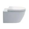 Duravit Darling New Унитаз подвесной компакт с вертикальным смывом, вкл. крепление Durafix, 36x48.5см, Цвет: Белый