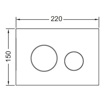 TECEloop Клавиша смыва унитаза для системы двойного смыва, цвет: латунь металлик. 9240936-1