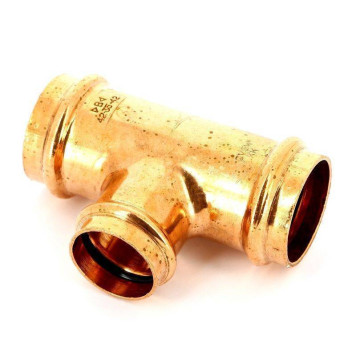 Тройник пресс IBP 42 х 35 х 42 медь-1