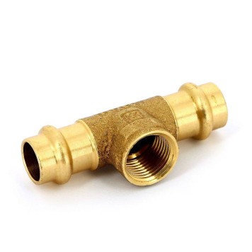 Тройник пресс-В IBP 54х 1/2 х 54 бронза