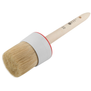 Кисть круглая, натуральная светлая щетина №22 (70 мм)-1