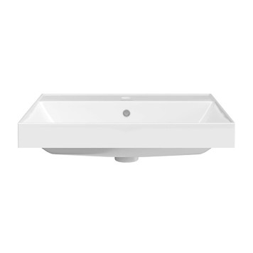 Kerama Marazzi Cubo Раковина 60х48.5х18см., подвесная, мебельная, 1 отв., с переливом, цвет: белый глянцевый. CU.wb.60-1