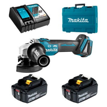 Машина шлифовальная угловая аккумуляторная Makita DGA506RME-3