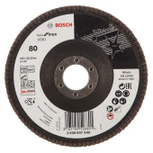Круг лепестковый торцевой Bosch Ф125 Best for Metal угловой K80 (640)