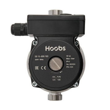 Насос повысительный Hoobs SB 15-90N 160мм 120Вт 1х220В 50Гц (корпус нерж.сталь). 08203H