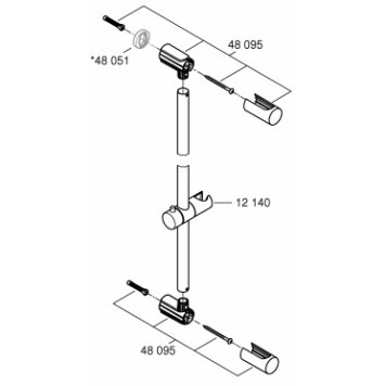 Grohe 48 095 000 Комплект крепежей 48095000Gr