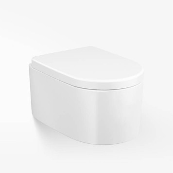 Armani Roca Island Унитаз подвесной 57х38.5х27см, цвет: белый (черные вкрапления, царапина)-1