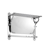DevonDevon Amelie Полочка для полотенец с откидным зеркалом, цвет: хром. HBRACKCR