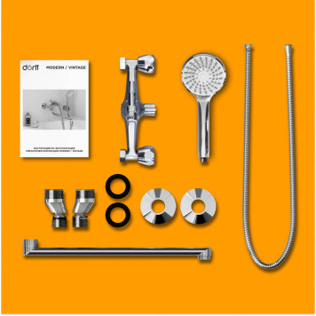 D7095000 Смеситель для ванны/душа с душ.гарнитуром-4