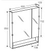 Roca The Gap Original Зеркальный шкаф 80x12.9x85см, с LED-светильником, блоком с розеткой, цвет: белый. Z.RU93.0.288.7