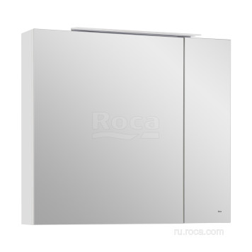 Roca A857647501 OLETA зеркальный шкаф 800 мм,800х137х700 мм, c LED-светильником,белый матовый A857647501