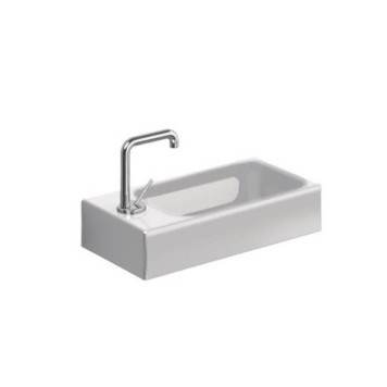 Kerasan Cento Раковина 45х25 см, 1 отв., подвесная, цвет: белый-1
