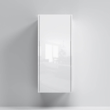 M8FCH04029WG Шкаф с полками 40 см, высота 90 см, белый глянец, универсальный