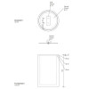 Decor Walther Black Stone DMD M Баночка универсальная 13x8см, с крышкой, настольная, цвет: черный матовый / сталь матовая. 0971365