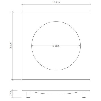 Decor Walther Cube DW 351 Мыльница настольная, цвет: хром. 0837200-1