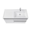Roca Domi Тумба подвесная 100x45x51см, с 2 ящиками и 1 дверкой, DX, цвет: белый. A857478806