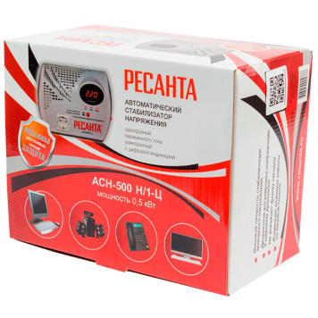 Стабилизатор напряжения Ресанта АСН-500 Н/1-Ц-11