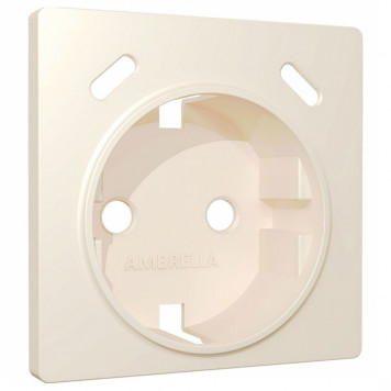 Накладка для розетки с заземлением и со шторками и 2хUSB type С Ambrella Volt ALFA AP3305