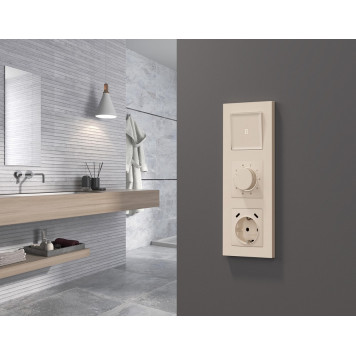 Накладка для розетки с заземлением и со шторками и 2хUSB type С Ambrella Volt ALFA AP3305-1